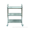 Dismounting Three Tiers Stainless Steel Food Trolley